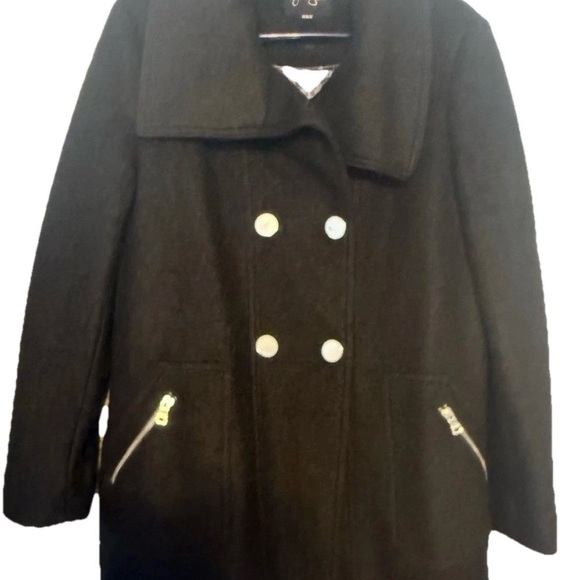 Women’s black pea coat size M by Jessica Simpson - Picture 2 of 3